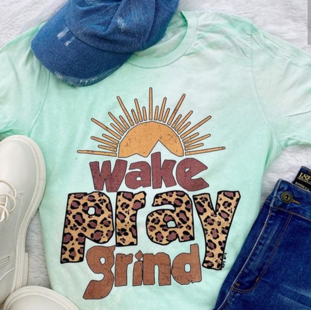 Wake, pray. Grind tee